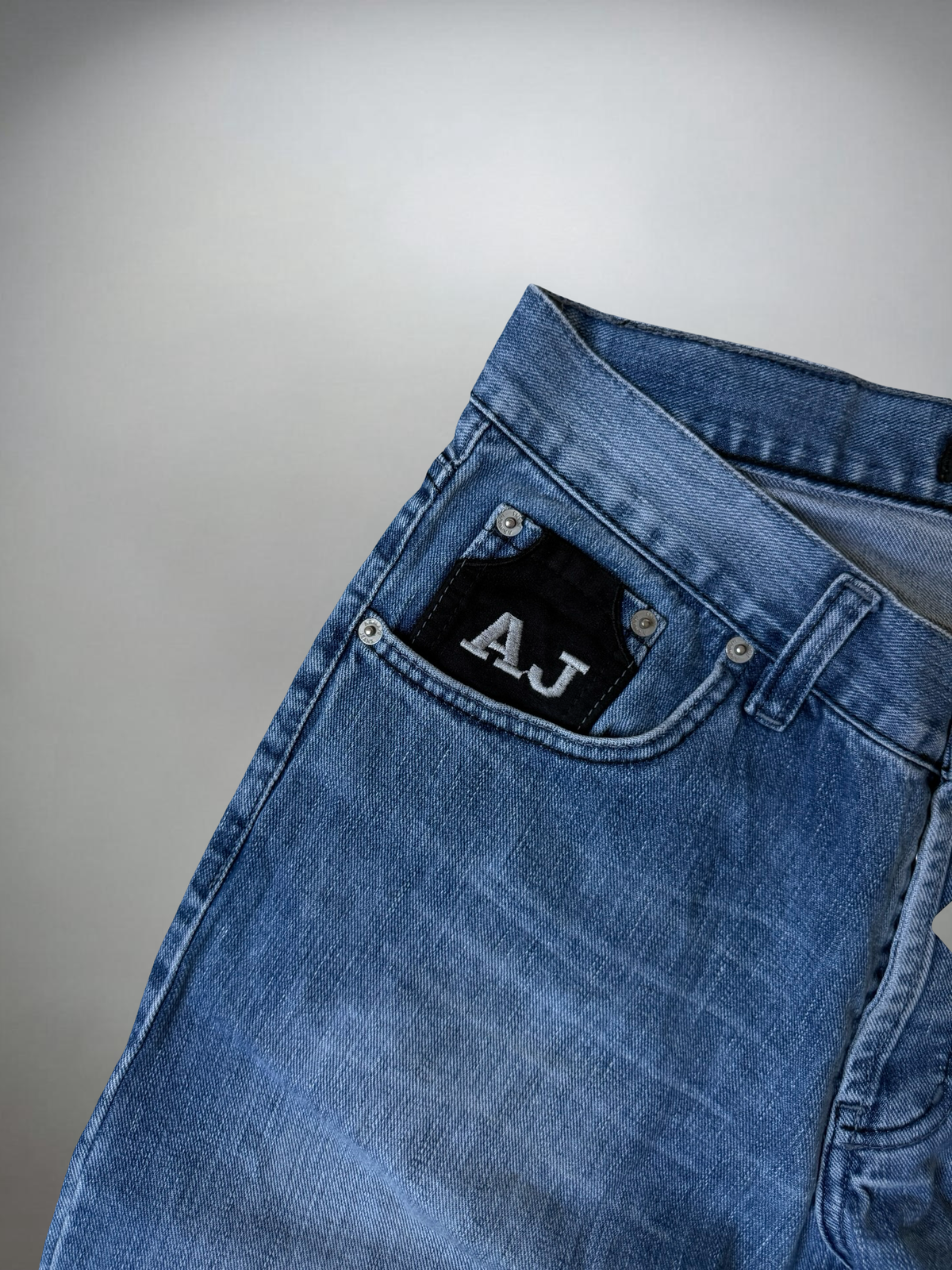 Vintage Armani Big Print Jeans (S-M)