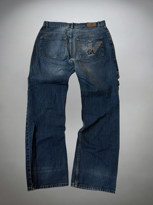 Vintage Armani Print Jeans (S-M)