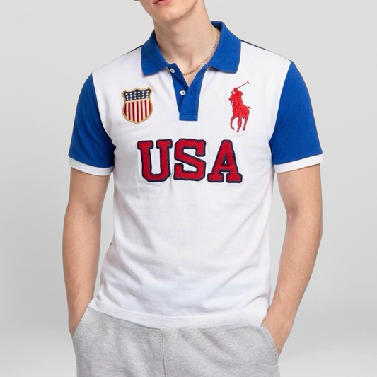 Vintage Polo Shirt USA (L)