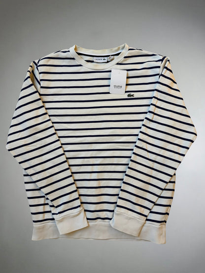 Vintage Lacoste Sweater (L) blaue Stripes