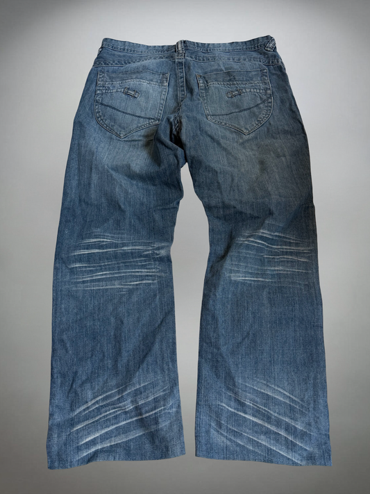 Vintage Straight washed Jeans (M-L)