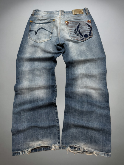 Vintage washed Jeans (L)