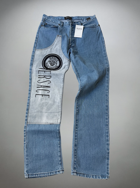 Vintage Versace Big Print Jeans (S-M)